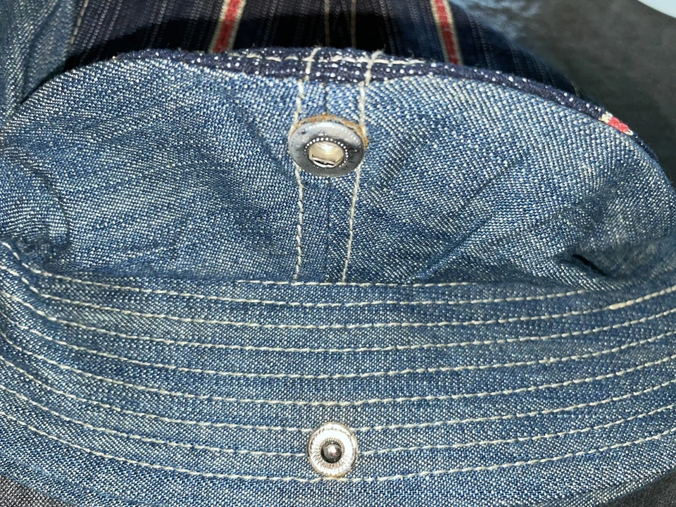 Gorra de ala a presión Blue Denim Elope.Com (Everybody’s Laughing On Planet Earth). Usado en excelente estado Foto 4 de 4