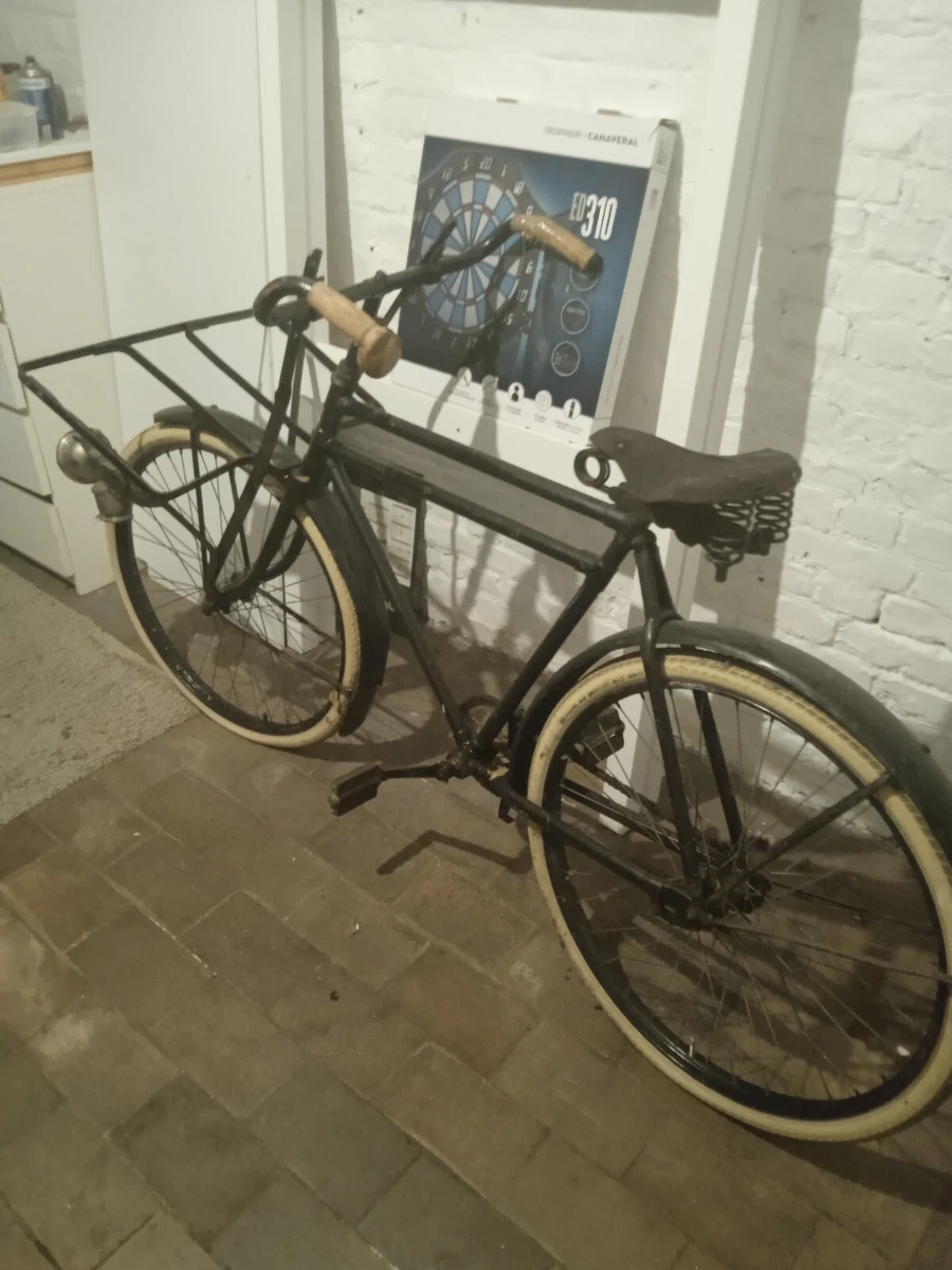 Vélo De Course Vintage 1910/1920 – Vert Acier – Pièce De Collection