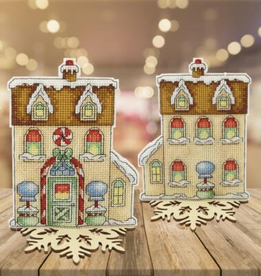 DIY Cross stitch kit ''Fairy Tale. Gingerbread House''