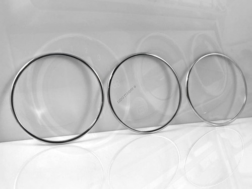 Per Bmw 3 E36 1990-2000 Alluminio Anello Ventilazione Anelli Cromati 3 pezzi - Picture 4 of 6