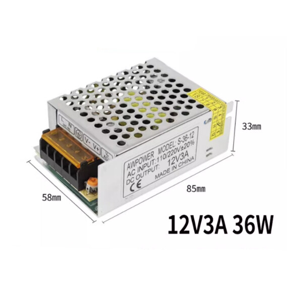 S-36-12 36W AC110-220V to 12V DC 3A Regulated Switching