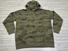 Dixxon Woodland Camouflage Fleece Sweatshirt Hoodie Mens Size XL Pullover Green