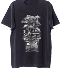 Rick Wakeman In Concert 80s T Shirt Classic Black Unisex S-5XL 2C543