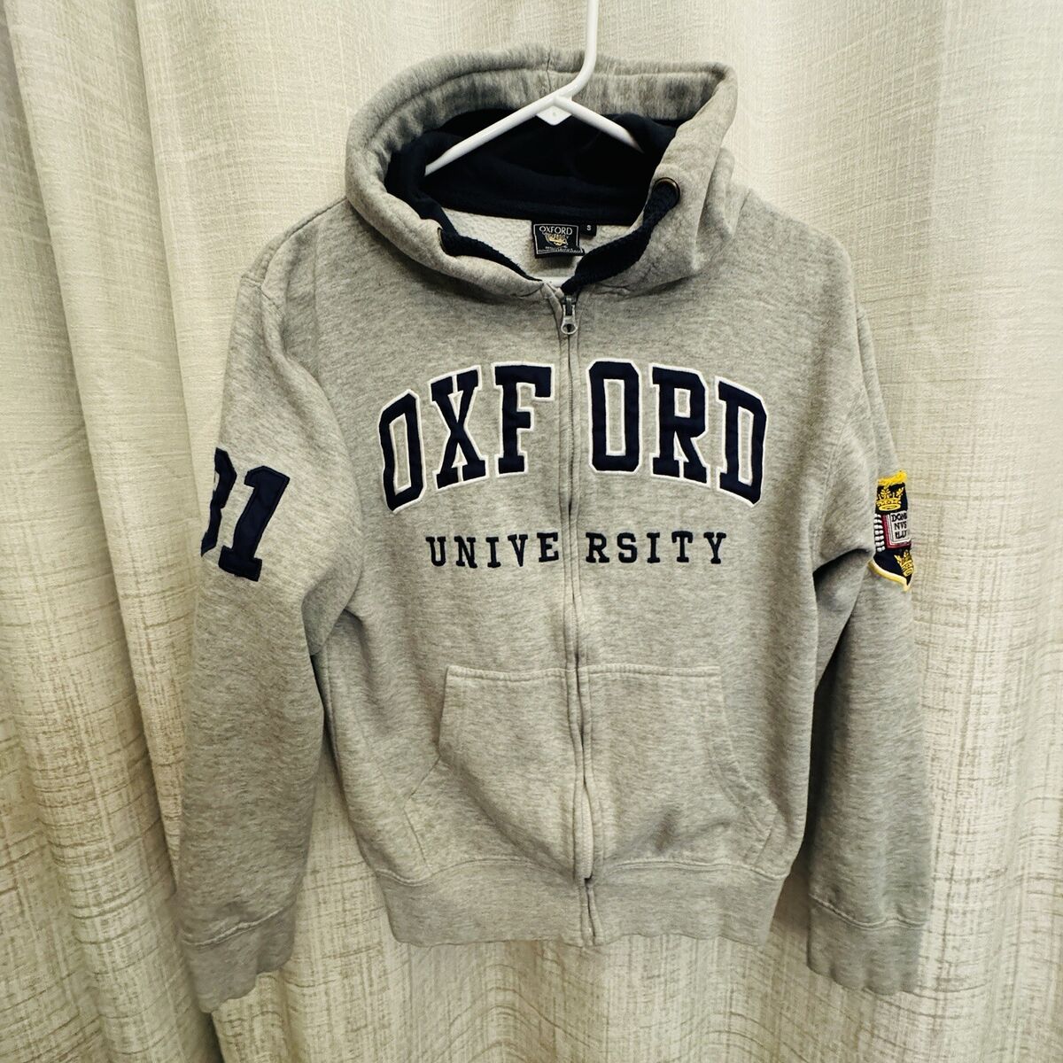 Oxford University Official Merchandise Full Zip Hoodie Size Oxford University Official Merchandise Full Zip Hoodie Size