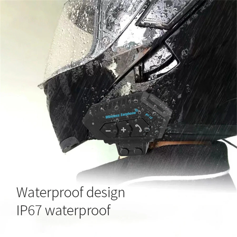 Bluetooth Motorcycle Helmet Headset Wireless Headphone Speaker Hands-free Music - Изображение 4 из 4