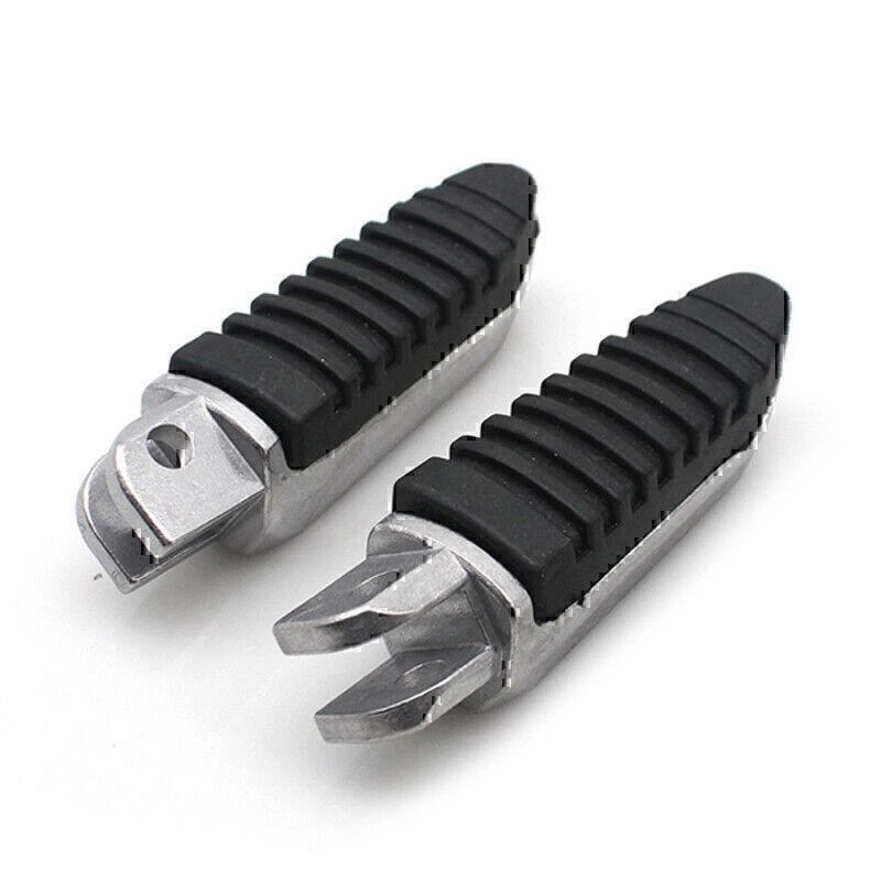 Left&Right Aluminum Universal Motorcycle Folding Foot Peg Footrest Pedal Step - Image 2 of 4