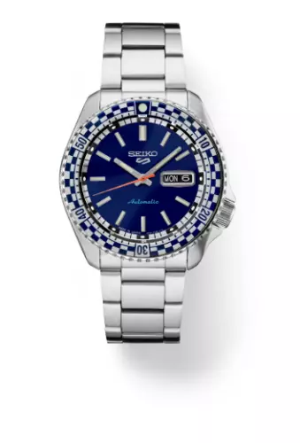 Seiko 5 Sports Special Edition Blue Dial Checkered Automatic Men's Watch SRPK65