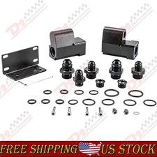 E85 Universal Conversion Flex Fuel Sensor Adapter Kit 6AN 8AN FULL FLOW ETHANOL