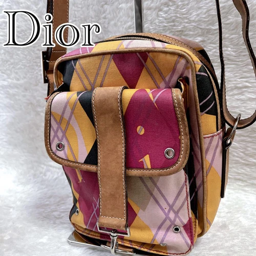 Sac bandoulière Christian Dior multicolore messager unisexe