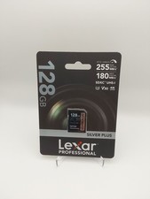 Lexar - Professional 128GB SILVER PLUS SDXC UHS-I Card, C10, U3, V30, 4K UHD H