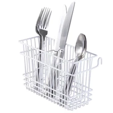 Cutlery Basket | Hanging | Attach To Standard Dish Drying Rack | Utensil Caddy |