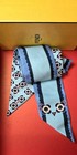 Fendi Twillino light blue silk Monster Eyes/Bugs printed bandeau+box $139LIMITED — photo 4