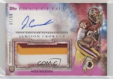 2015 Topps Inception Magenta 37/50 Jamison Crowder #AJP-JC Jumbo Patch Auto 0z2