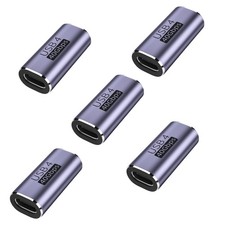 5 Pack 240W USB C Coupler,USB C Female to Female Adapter Supports Up to 40Gbp...