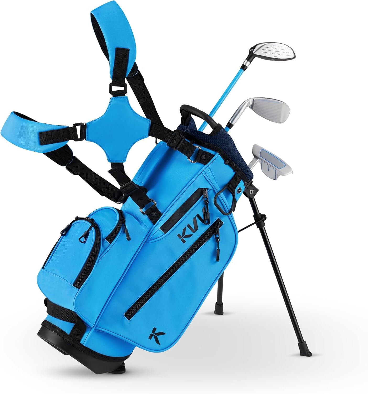 Clubs Set Ages 3-5/6-8/9-12, Complete Kids Golf Set With Lig