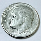 1947 Roosevelt Dime 90% Silver 10c US Coin Very Fine Details #11186