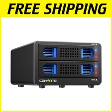 Aluminum 2 Bay Hard Drive RAID Enclosure with Cool