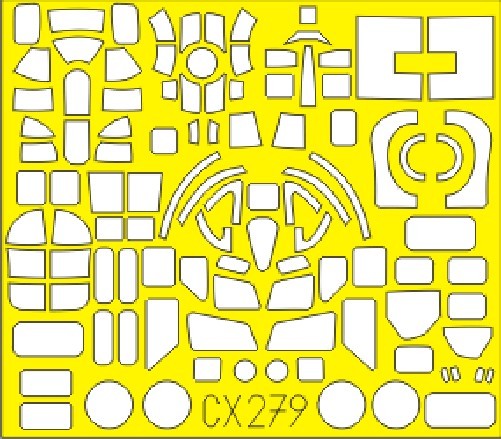 Eduard CX279 1/72 Mask B-17G for Revell Canopy mask Set