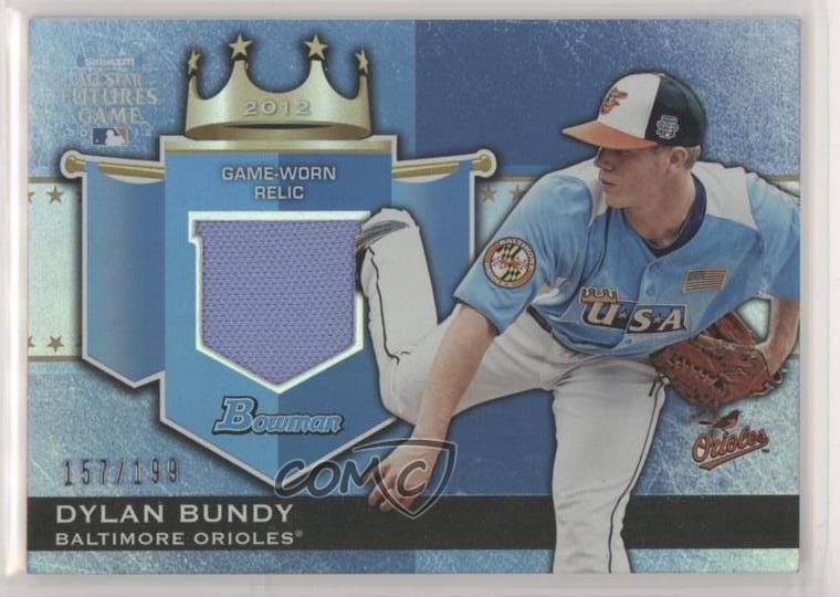 2012 Bowman Draft Futures Game Relics 157/199 Dylan Bundy #FGR-DB sh7