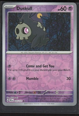 2025 Scarlet & Violet Series - Prismatic Evolutions Duskull Common #35
