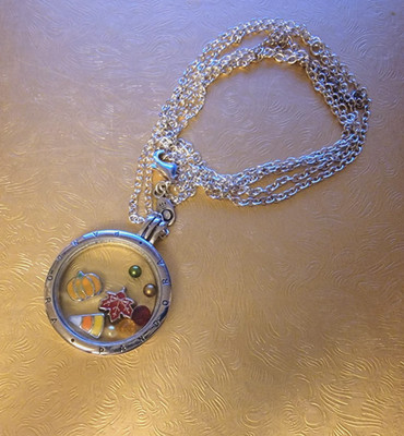Echt Pandora Silber Floating Charm Medaillon mit Charms