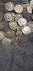 Full Roll Of 40% Silver Kennedy Half Dollars  20 Coins, stock photo