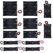 12PCS 18650 Battery Holder Bundle with Wire 18650 Battery Holder Case 3.7V, 1...