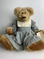 Vintage 1992 LONNIE ST. MARTIN Homespun Collection 19" Jointed Teddy Bear AMANDA