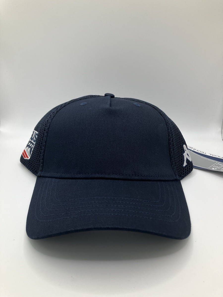 Kappa US 6cento Mesh Trucker Hat Panel Adjustable Blue Embroidered  Official - Main Image