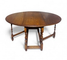 TITCHMARSH AND GOODWIN DISTRESSED OAK DINING TABLE PEG JOINTED SUPERIOR QUALITY