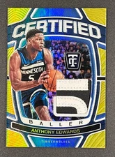 2024 Panini TC Anthony Edwards GOLD Jersey # Match 5/10 GAME-WORN BANGER SSP