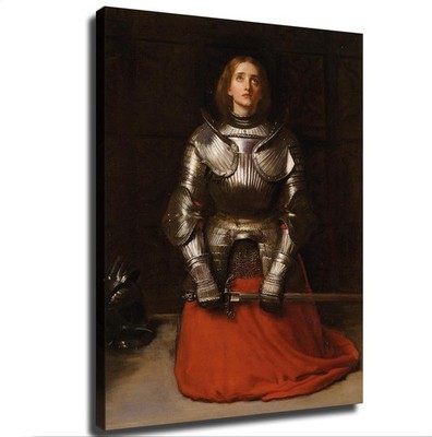  John Everett Millay Canvas Wall Art Joan of Arc Vintage Portrait Poster 