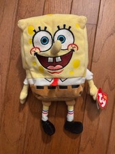 TY Beanie Baby SpongeBob SquarePants Plush 8  Nickelodeon Viacom 2004 w/ Tags