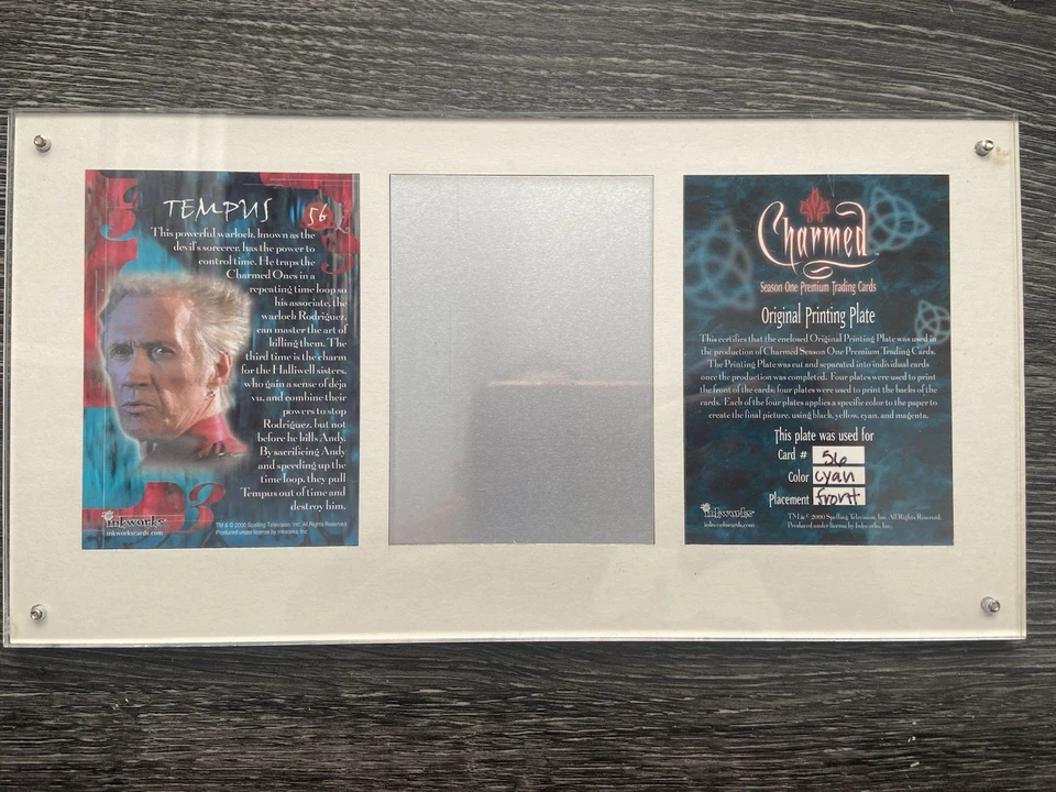 Charmed Season One Inkworks Original Mounted Printing Plate: Card #56 RARE - Image 2 of 2