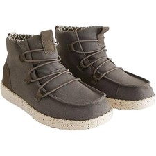 Hey Dude Lea Shoes High Top Pull On Drawcord Laces Lightweight Coffee 10