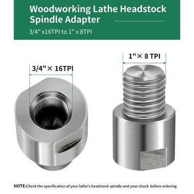 Lathe Headstock Spindle Adapter,Converts FT 3/4