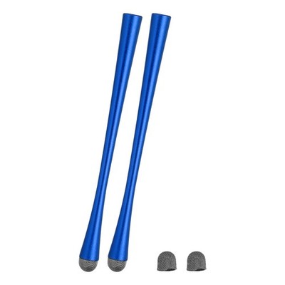 2Pcs Slim Waist Stylus Pens for Touch Screen Universal Capacitive Stylus Blue