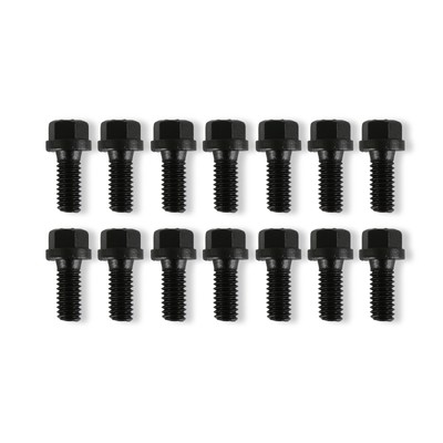 Mr. Gasket 976 Header Bolts - 5/16-18 x 3/4 Inch Hex Head - Black Oxide