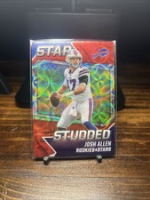 JOSH ALLEN Red Ice Star Studded 2021 Panini Rookies & Stars #SS-12 Go Bills!