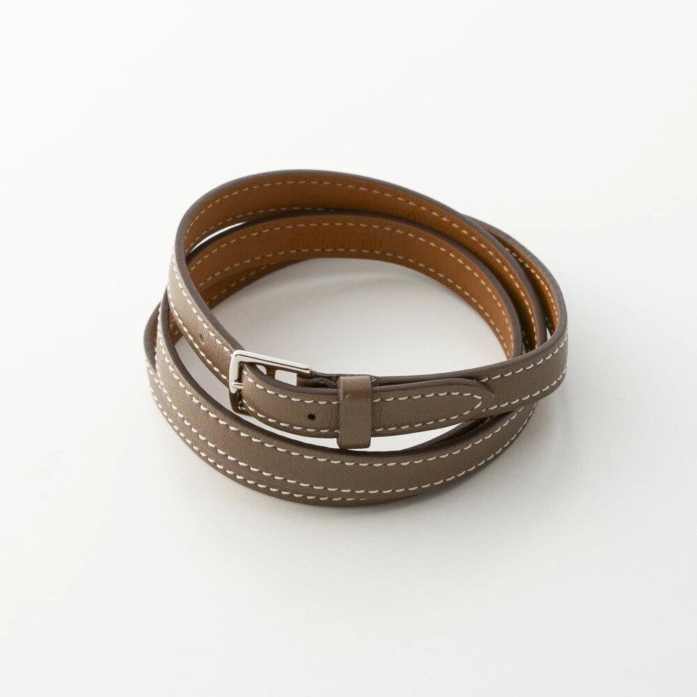 HERMÈS Y0705 Bracciale Hermes Vintage Etriviere Usatoico Classic Argentoi