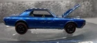 Hot Wheels Redline 1967 Custom Cougar Blue Hong Kong