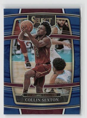 Collin Sexton #71 2021-22 Panini Select Blue Prizm Cavaliers Read