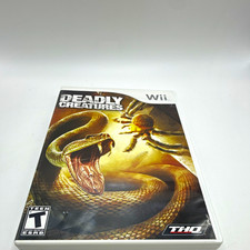 Deadly Creatures (Nintendo Wii, 2009) Disc w/ Case & Manual - THQ T NTSC