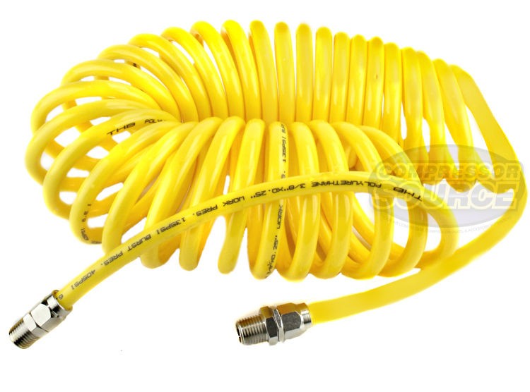 Coil Hose Spiral Polyurethane With Swivel End