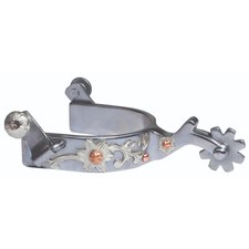 Professional's Choice Youth Silver Western Riding Spurs for Young Equestrians -
