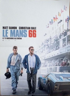 LE MANS 66 FORD VS FERRARI - CAR RACING - AUTO - STYLE B - ORIGINAL FILMPLAKAT