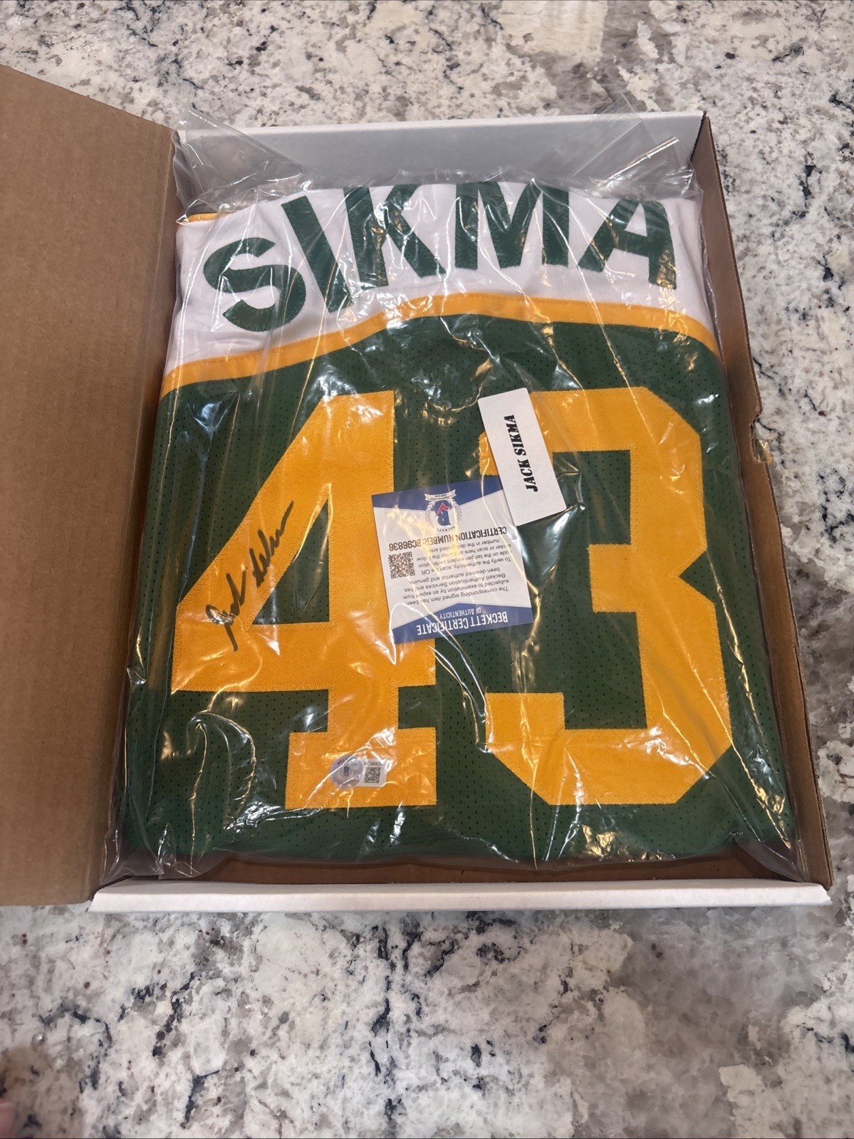 Jack Sikma Autographed Signed Seattle Supersonics Jersey #43 Beckett COA NBA All-Star Bball 