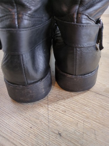 Vanessa Skull Studded Biker Boots- Italian Leather- Size 7 UK Great Quality - Picture 9 of 14