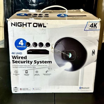 Night Owl UHD 1TB HDD 8 Channel 4K Bluetooth Camera System White WM-BTD881-4LSA