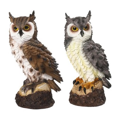 Horned Owl Decoy Fake Horned Owl Bird Ow Figurine